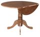 John Thomas Furniture® Dining Essentials Bourbon Oak Round Drop Leaf Pedestal Dining Table-0