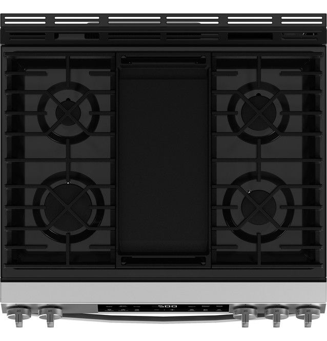 GE® 500 Series 30" Stainless Steel Slide In Gas Range-4