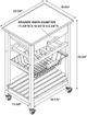 Linon Zoey Gray/White Kitchen Cart-2