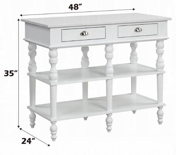 ACME Furniture Rorratt White Kitchen Island-2