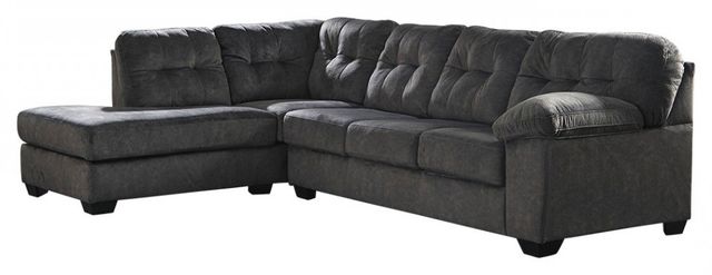 Signature Design by Ashley® Accrington 2-Piece Granite Sectional with Ottoman Set-1