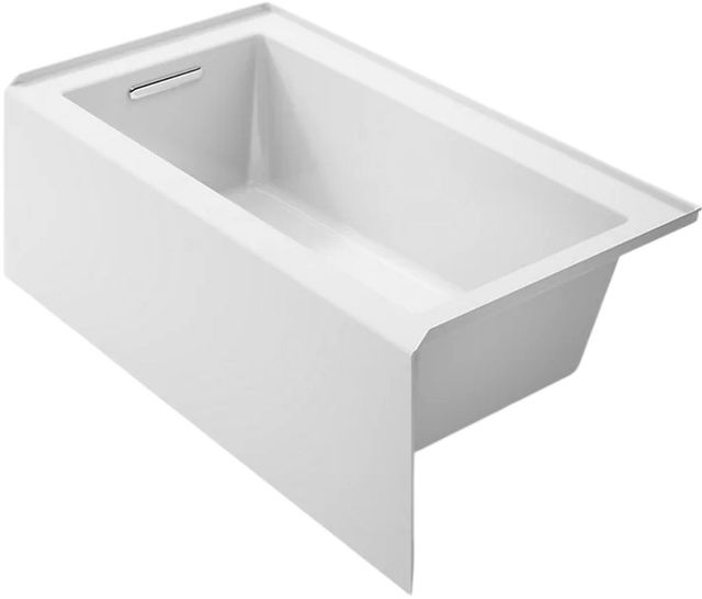 KOHLER® Underscore® White 60" x 32" Alcove Bath - Left Drain-0