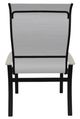 Telescope Casual Belle Isle Abalone/Black Aluminum/Fabric Outdoor Sling Supreme Arm Chair with Laguna Rustic Polymer Arm Accent-3