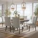 Jofran Inc. Telluride Beige/Driftwood Upholstered Dining Side Chair-1
