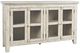 Jofran Inc. Rustic Shores Scrimshaw Cream 4-Door Low Accent Cabinet-0
