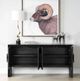 Uttermost® Williams Black 4-Door Cabinet-3