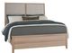 Vaughan-Bassett Woodbridge Clear Maple/Gray Queen Upholstered Panel Bed-0