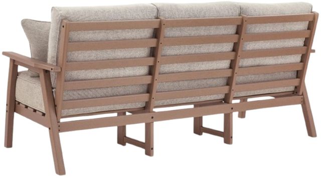 Signature Design by Ashley® Cliffs Beach Beige/Driftwood Fabric/Plastic Outdoor Sofa-3