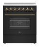FORNO® Paolo 30" Black Pro Style Electric Range-0