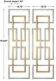 Uttermost® Aerin 2-Piece Gold/Silver Wall Panel Set-2