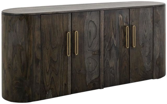 International Furniture Direct Balam Black Console-0