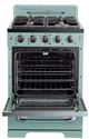 Unique® Appliances Classic Retro 24" Ocean Mist Turquoise Freestanding Natural Gas Range-1