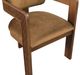 Meridian Furniture Sacha Saddle/Walnut Velvet Dining Chair-5