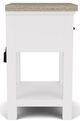 Riverside Furniture Cora Cloud/Fog 1-Drawer Nightstand-1