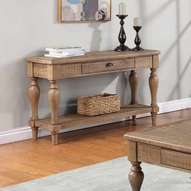 Winners Only® Augusta Rustic Brown Sofa Table-1