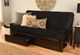 Kodiak Furniture Monterey Suede Black/Espresso Full Storage Futon with Mattress-3