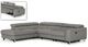 VIG Furniture Divani Casa Versa Gray Left Facing Sectional Sofa with Recliner-4