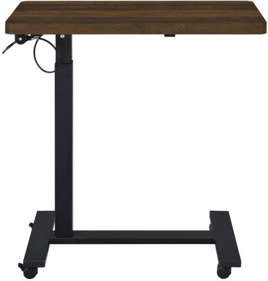 Coaster® Westpark Dark Pine Pneumatic Adjustable Side Table with Black Metal Base -3