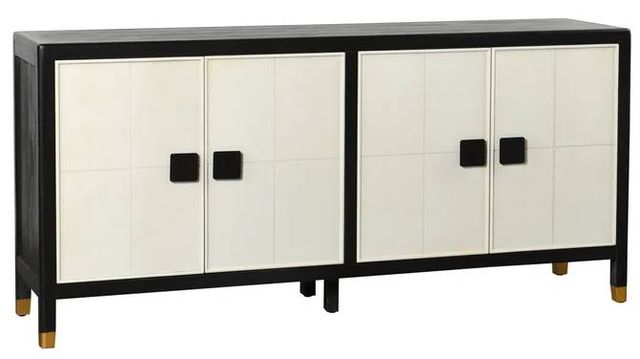 StyleCraft Satin Black/White Sideboard-0