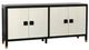 StyleCraft Satin Black/White Sideboard-0