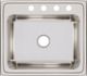 Elkay Lustertone® Classic Lustrous Satin 25" x 22" x 10-3/8" 4-Hole Single Bowl Drop-In Sink-1