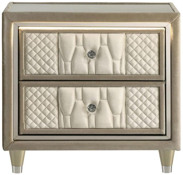 Coaster® Lorient Camel/Ivory Nightstand-1