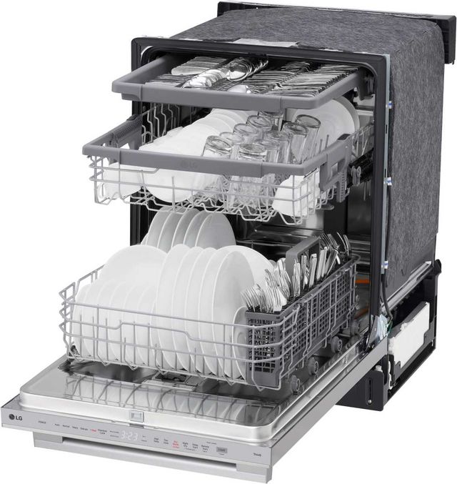 LG 24" PrintProof® Stainless Steel Top Control Built In Dishwasher-11