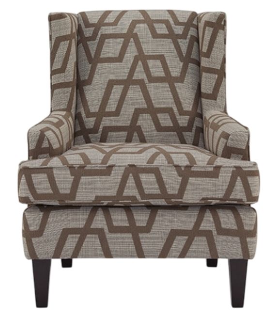 Best® Home Furnishings Customizable Field & Stream Home Sterling Wing Back Chair with Espresso Legs-1