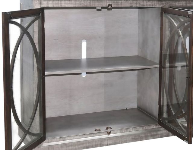 Sunny Designs™ Homestead Hills Alpine Gray/Tobacco Leaf 78” Media Console-3