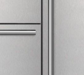 Sub-Zero® Designer Stainless Steel Right Hinge Handle-to-Drawer Undercounter Refrigerator Dual Install Kit-1
