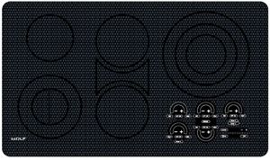 Wolf® 36" Black Electric Cooktop-0