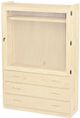 Crate Designs™ Furniture Unfinished TV Wall Unit with Locking Door-0