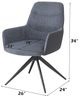 ACME Furniture Hester 2-Piece Gray Arm Chair Set-2