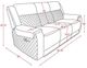Global Furniture USA U5915 Black/Gray Manual Reclining Loveseat with Console-3