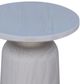 Nest Home Collections Devon Bleached White Round End Table-1