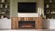 International Furniture Direct Balam Stained Brown 80" TV Stand-1