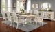 Furniture of America® Arcadia 9-Piece Antique White Dining Table Set with Brown Top-0