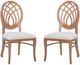 Linon Oakley 2-Piece Brown/Gray Upholstered Dining Chair Set-0