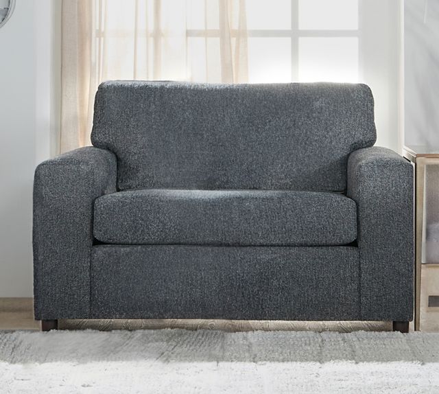 New Classic® Home Furnishings Kylo Ash Gray Cuddle Chair-1