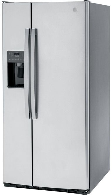 Scratch N' Dent GE® 33 in. 23.0 Cu. Ft. Fingerprint Resistant Stainless Steel Side-by-Side Refrigerator-2