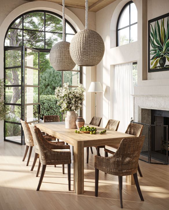 Bramble Customizable Ball Rattan Pendant-1