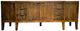 Million Dollar Rustic Sugar Brown Breakfront Console-0
