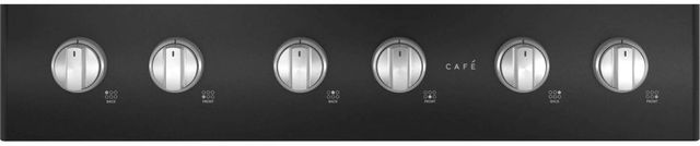 Café™ 36" Matte Black Gas Rangetop with 6 Burners-3
