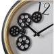 A & B Home Black/White Sleek Gear Clock-3