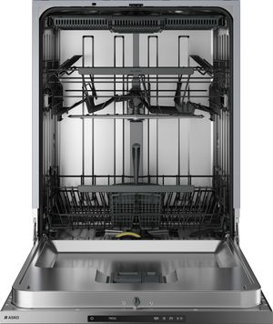 Front view of the ASKO 30 Series 24" Stainless Steel Top Control Built-In Dishwasher
