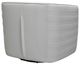 Armen Living Melanie Dove Gray Swivel Barrel Chair-1