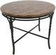 Bernards Tuscan Faux Marble Top Casual Dining Table with Dark Bronze Base-0