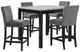 New Classic® Home Furnishings Celeste 5-Piece Black/Gray Counter Dining Set-0