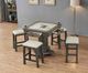 ECI Furniture Licensed Gray/Light Gray Backless Bar Stool-1