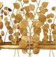Currey & Company Golden Eucalyptus Contemporary Gold Leaf Round Chandelier-3